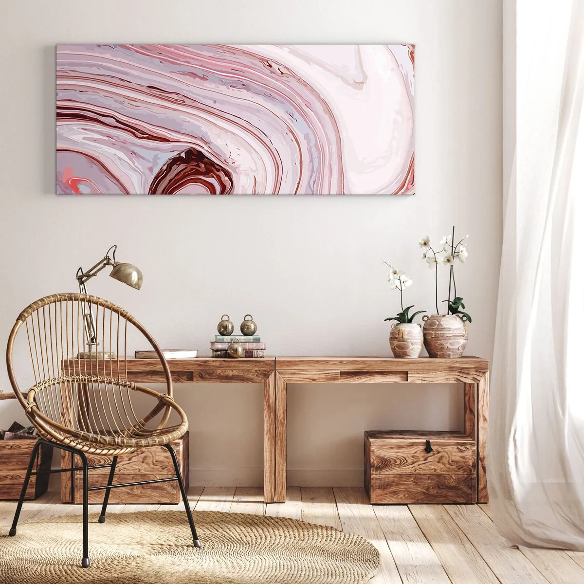 Obraz na płótnie - Prosto, potem w prawo na dół - 90x30 cm
