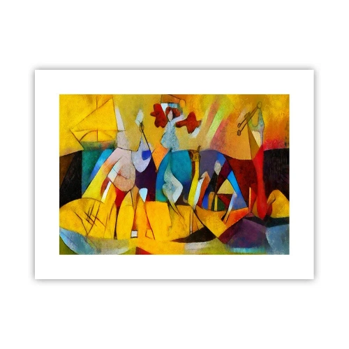 Plakat - Słońce - życie - radość - 40x30 cm