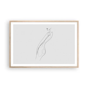 Plakat w ramie jasny dąb - Zaledwie obietnica - 91x61 cm