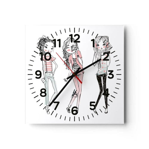 Zegar ścienny - Będzie, będzie zabawa - 40x40 cm