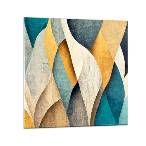 Obraz na szkle - Rytm i falowanie - 70x70 cm
