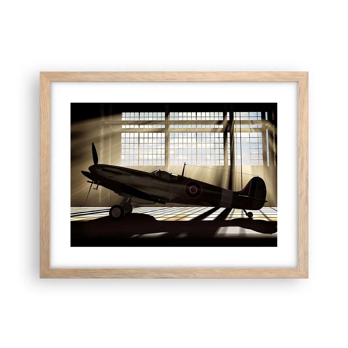 Plakat w ramie jasny dąb - Odpoczynek wojownika - 40x30 cm