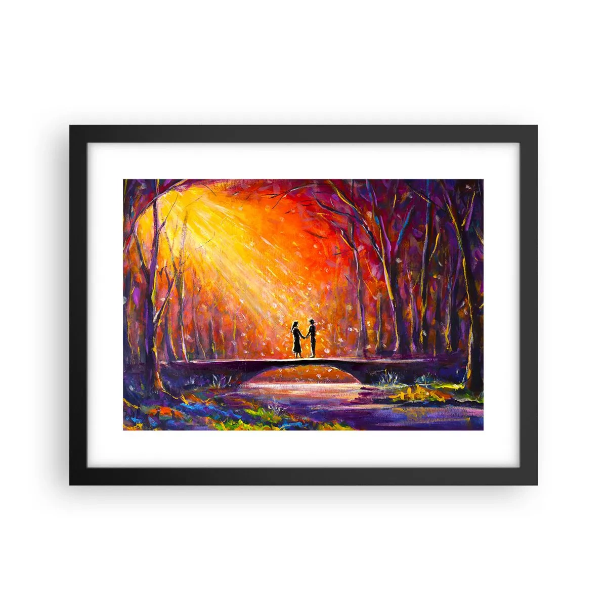 Plakat w czarnej ramie - Niebo ich też kocha - 40x30 cm