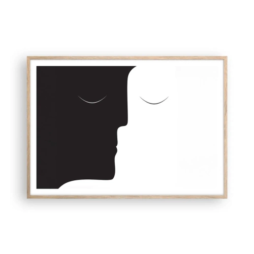 Plakat w ramie jasny dąb - Jedność przeciwieństw - 100x70 cm