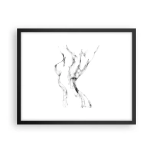 Plakat w czarnej ramie - Piękna i silna - 50x40 cm