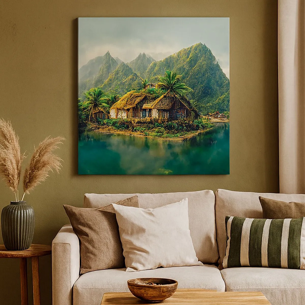 Obraz na płótnie - Tropikalny raj - 30x30 cm