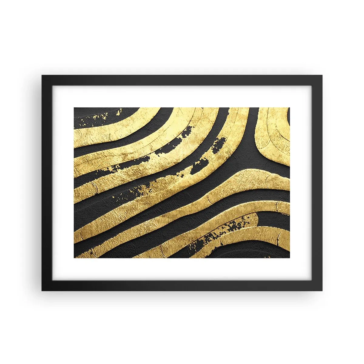 Plakat w czarnej ramie - Wszystko płynie - 40x30 cm