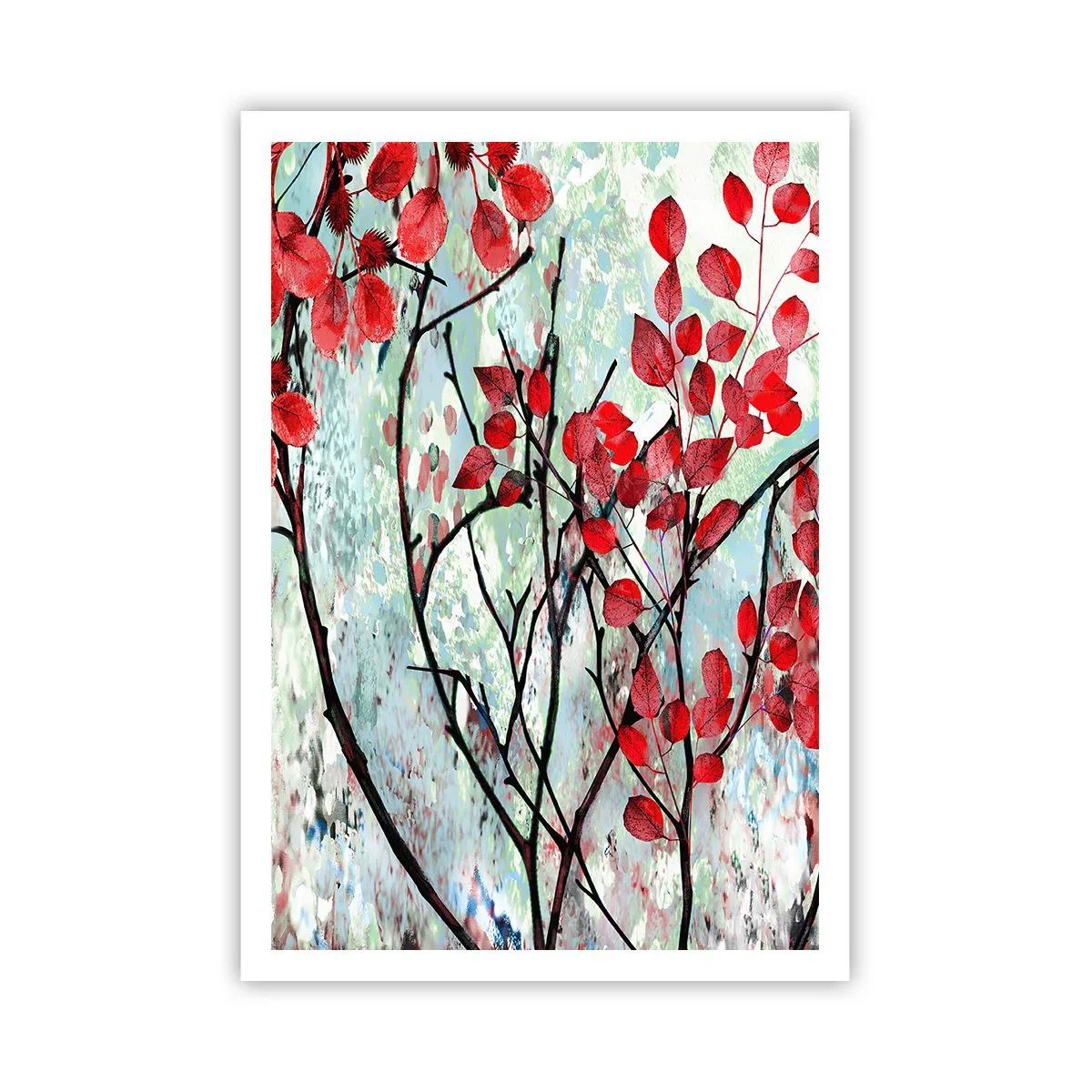 Plakat - Drzewo w szkarłacie - 70x100 cm