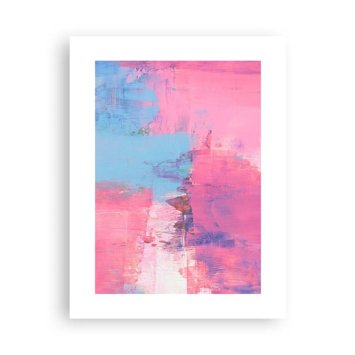 Plakat - Róż, błękit i szczypta światła - 30x40 cm