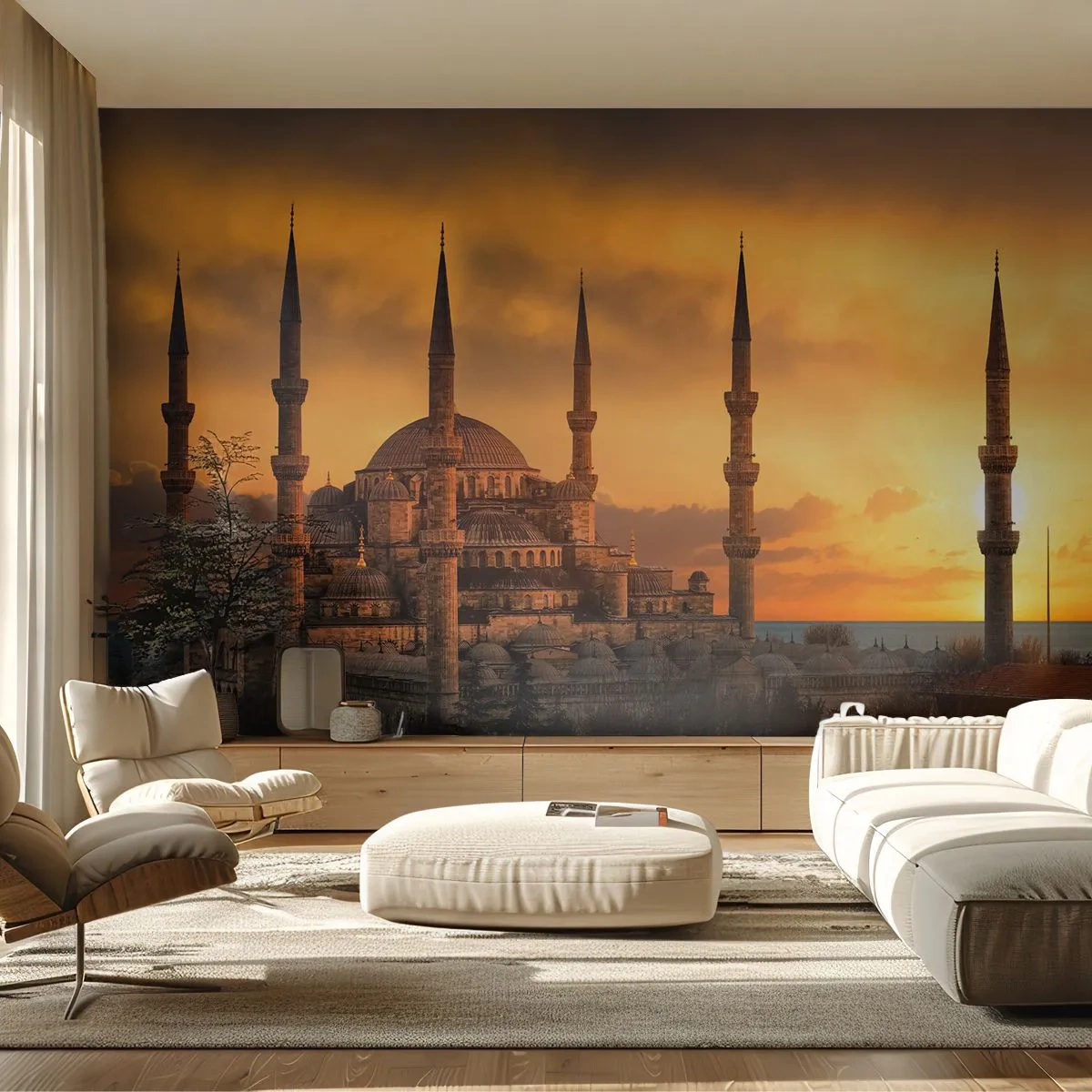 Fototapeta Premium Canvas - Bóg jest wielki - Architektura, Meczet, Stambuł - 250x175 cm