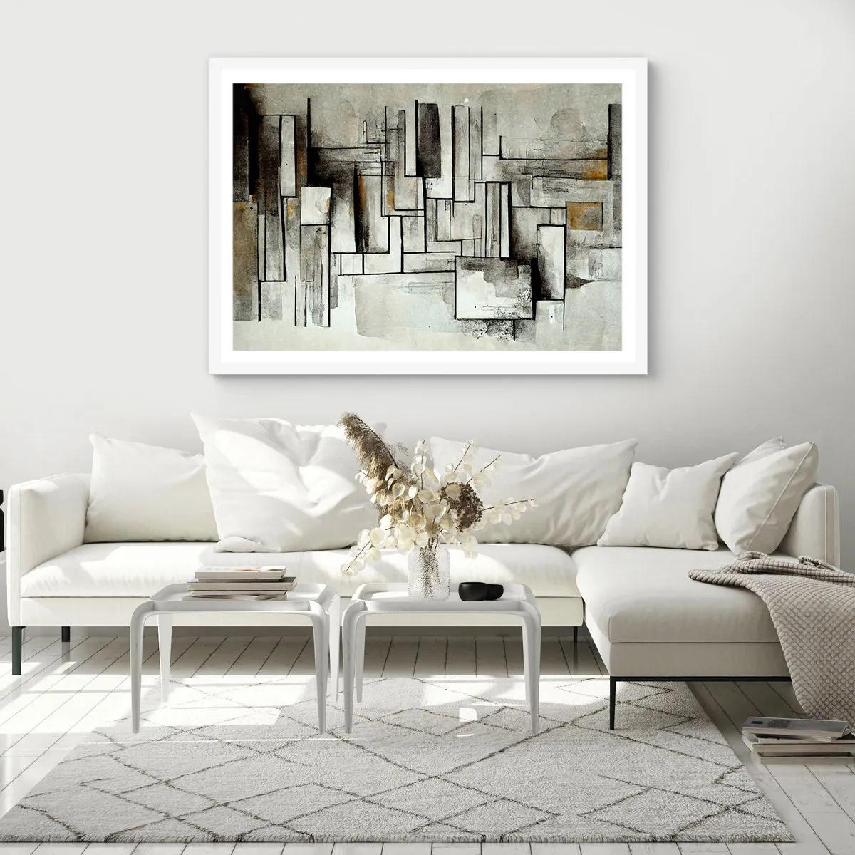 Plakat w białej ramie - Siła prostoty - 40x30 cm