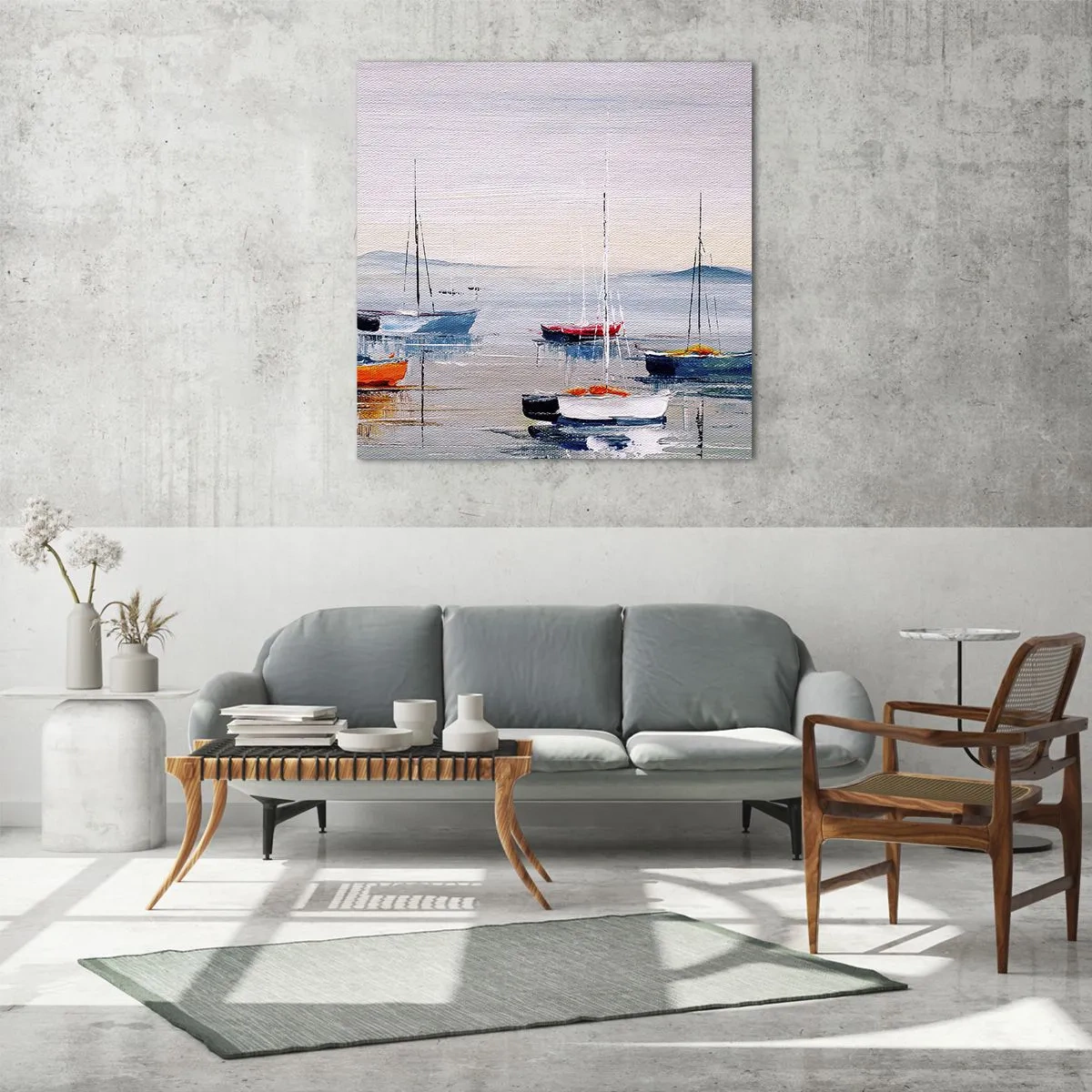 Obraz na szkle - Zasłużony odpoczynek - 60x60 cm