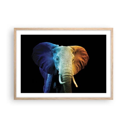 Plakat w ramie jasny dąb - Ekscentryk, nie dziwak - 70x50 cm