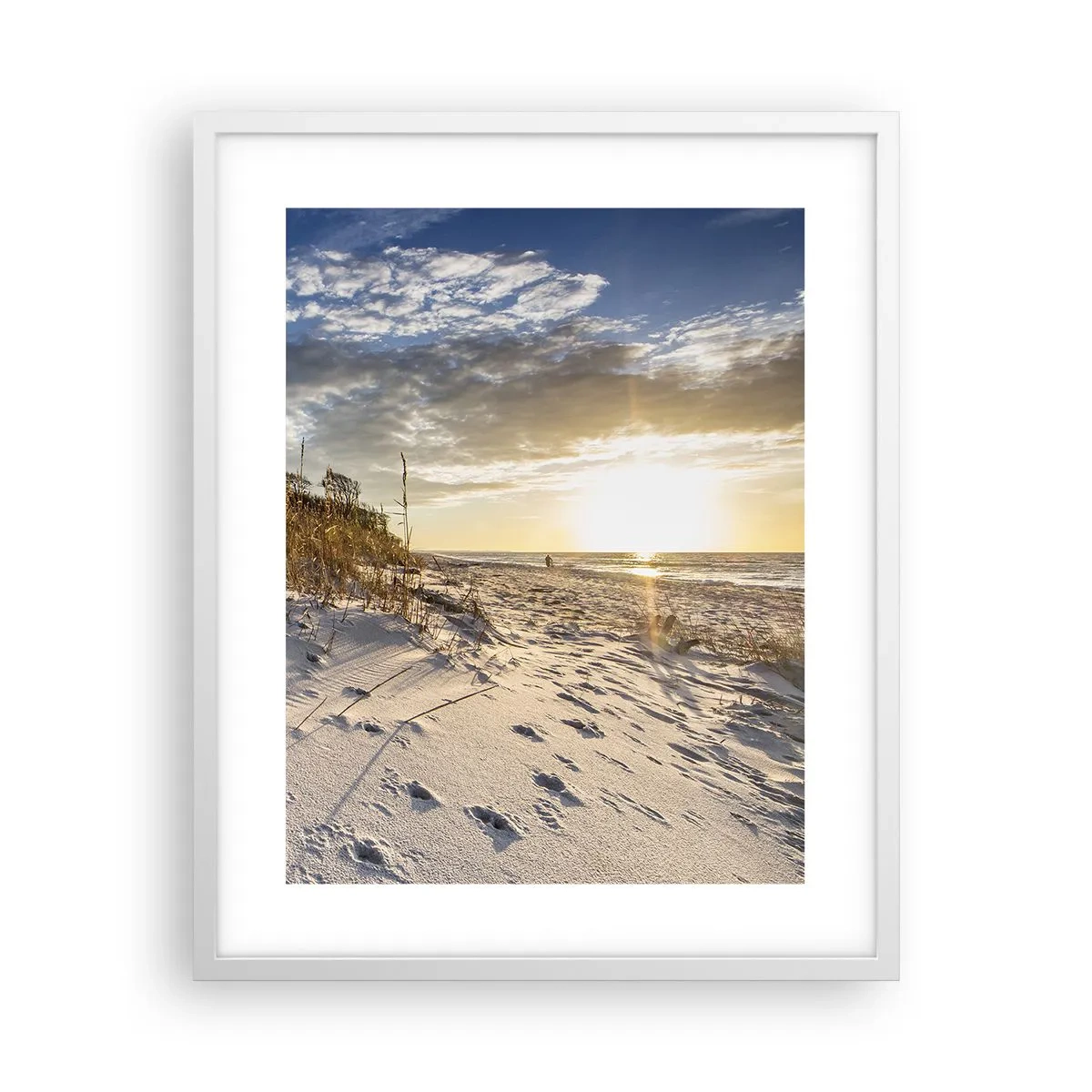 Plakat w białej ramie - Zaproszenie na spacer - 40x50 cm