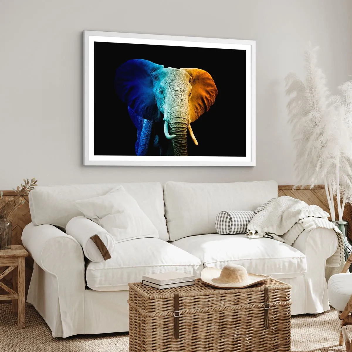 Plakat w białej ramie - Ekscentryk, nie dziwak - 50x40 cm