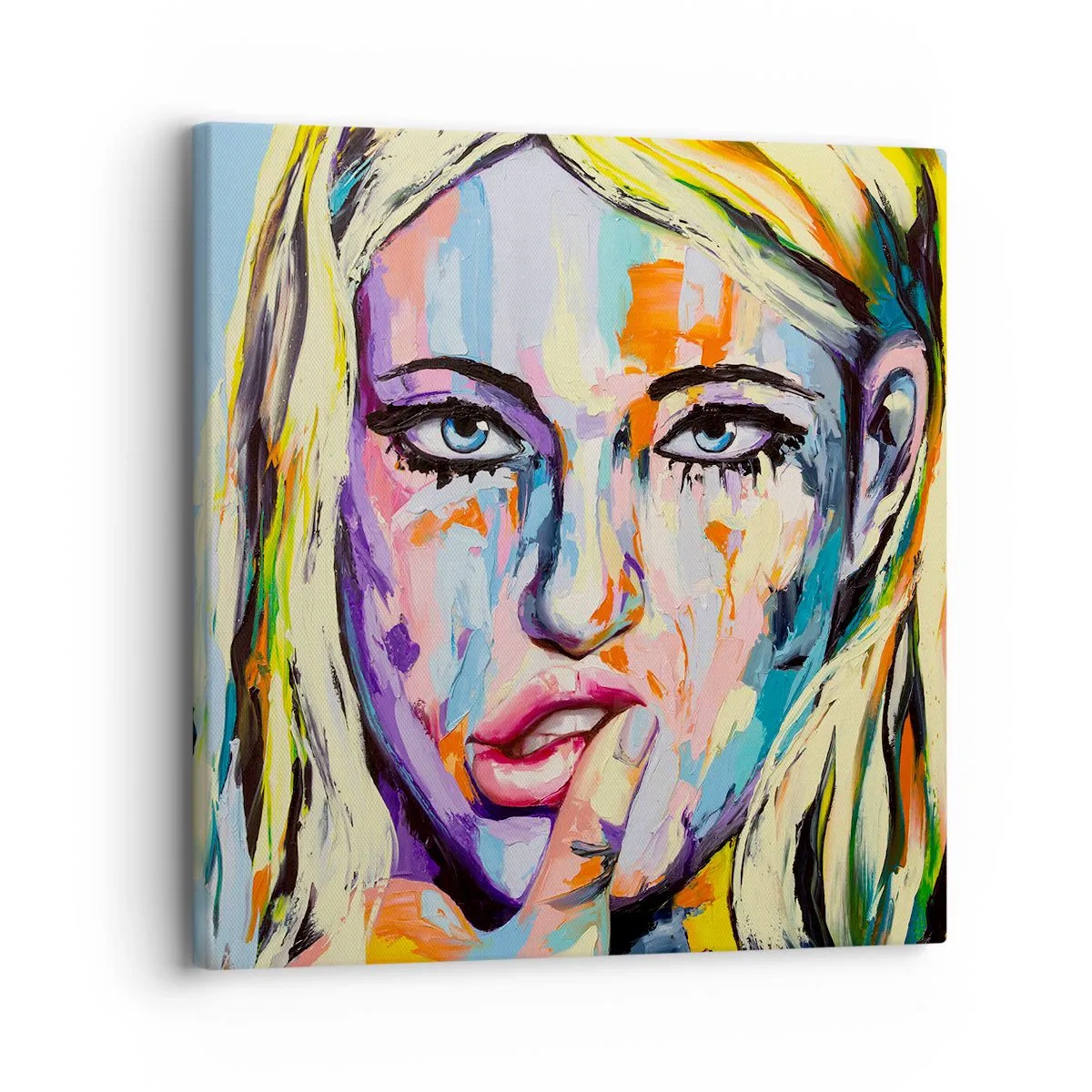 Obraz na płótnie - Spójrz jej prosto w oczy - 30x30 cm