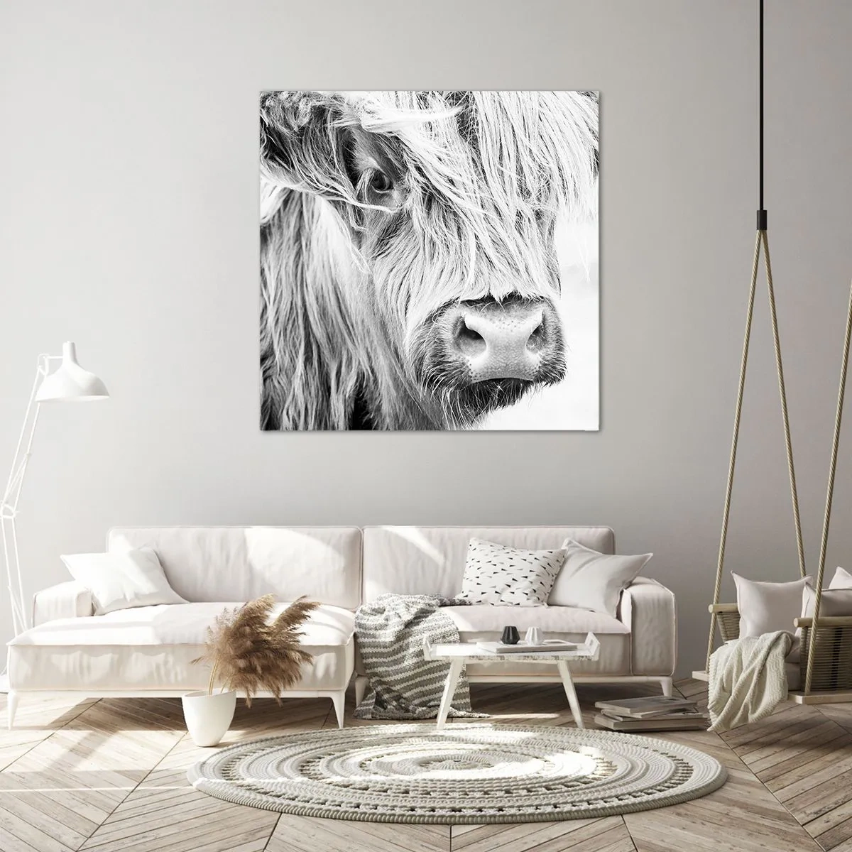 Obraz na płótnie - Szkocka dzikość - 40x40 cm