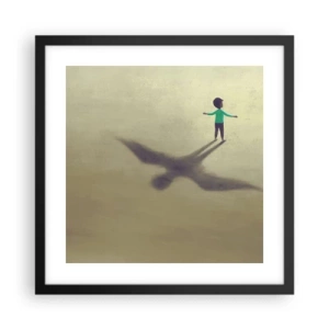 Plakat w czarnej ramie - Bohater przyszłości - 40x40 cm