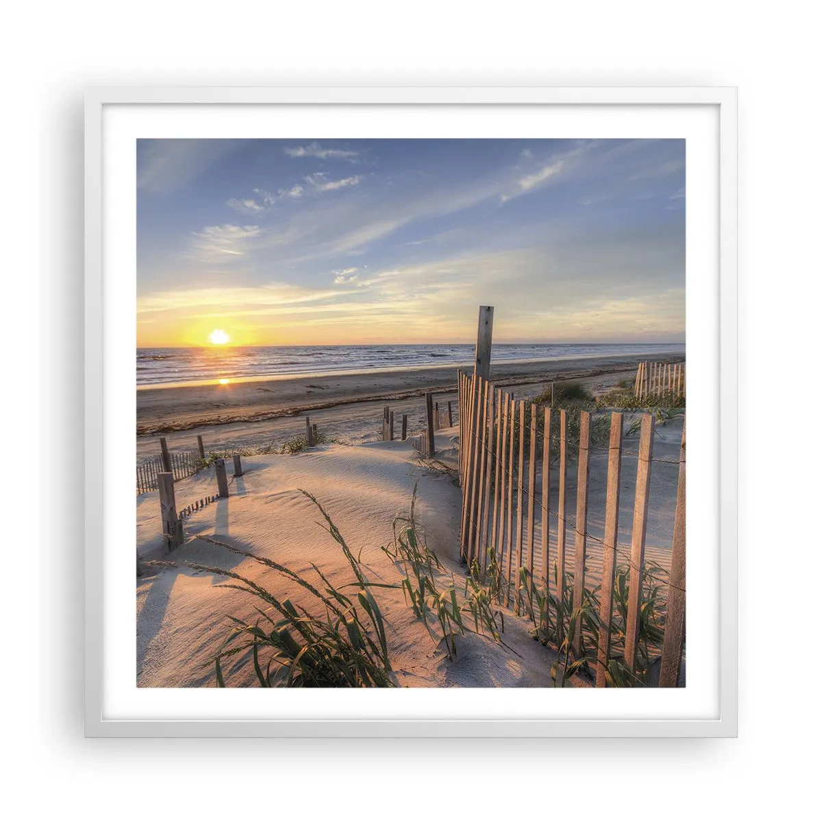 Plakat w białej ramie - Blask i cień wiatru - 60x60 cm