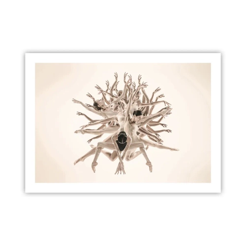 Plakat - Rozkwitanie w tańcu - 70x50 cm