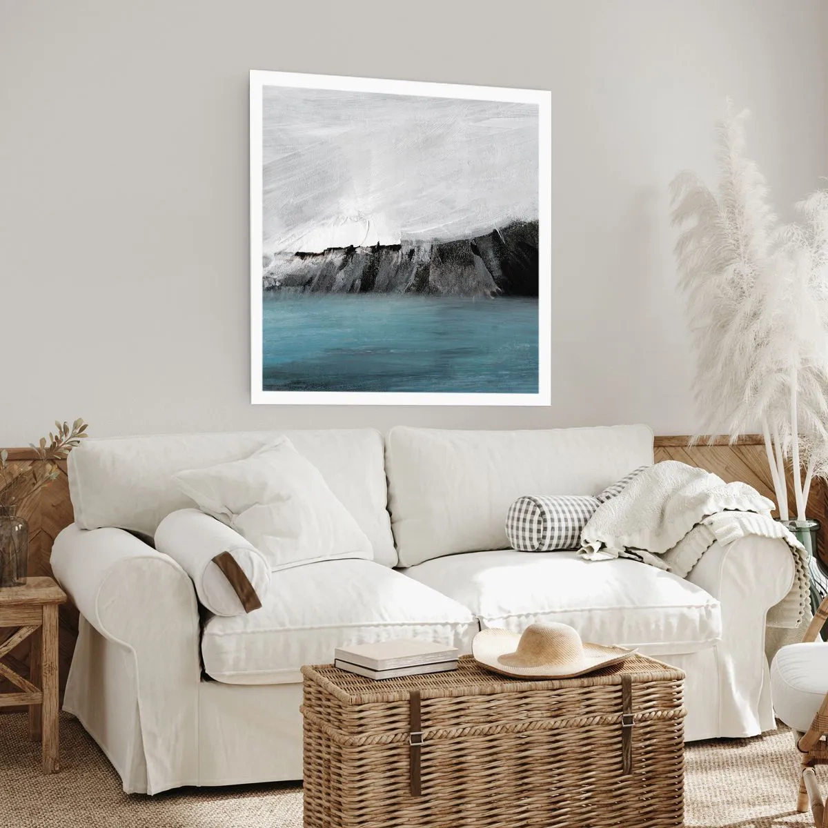 Plakat - Woda – ziemia: starcie żywiołów - 60x60 cm