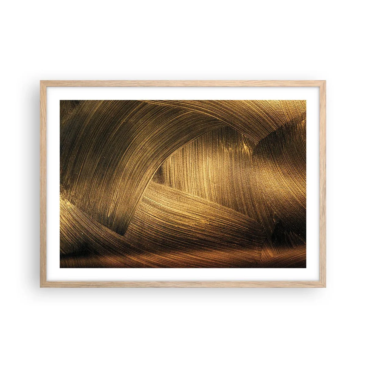 Plakat w ramie jasny dąb - W złotym labiryncie - 70x50 cm