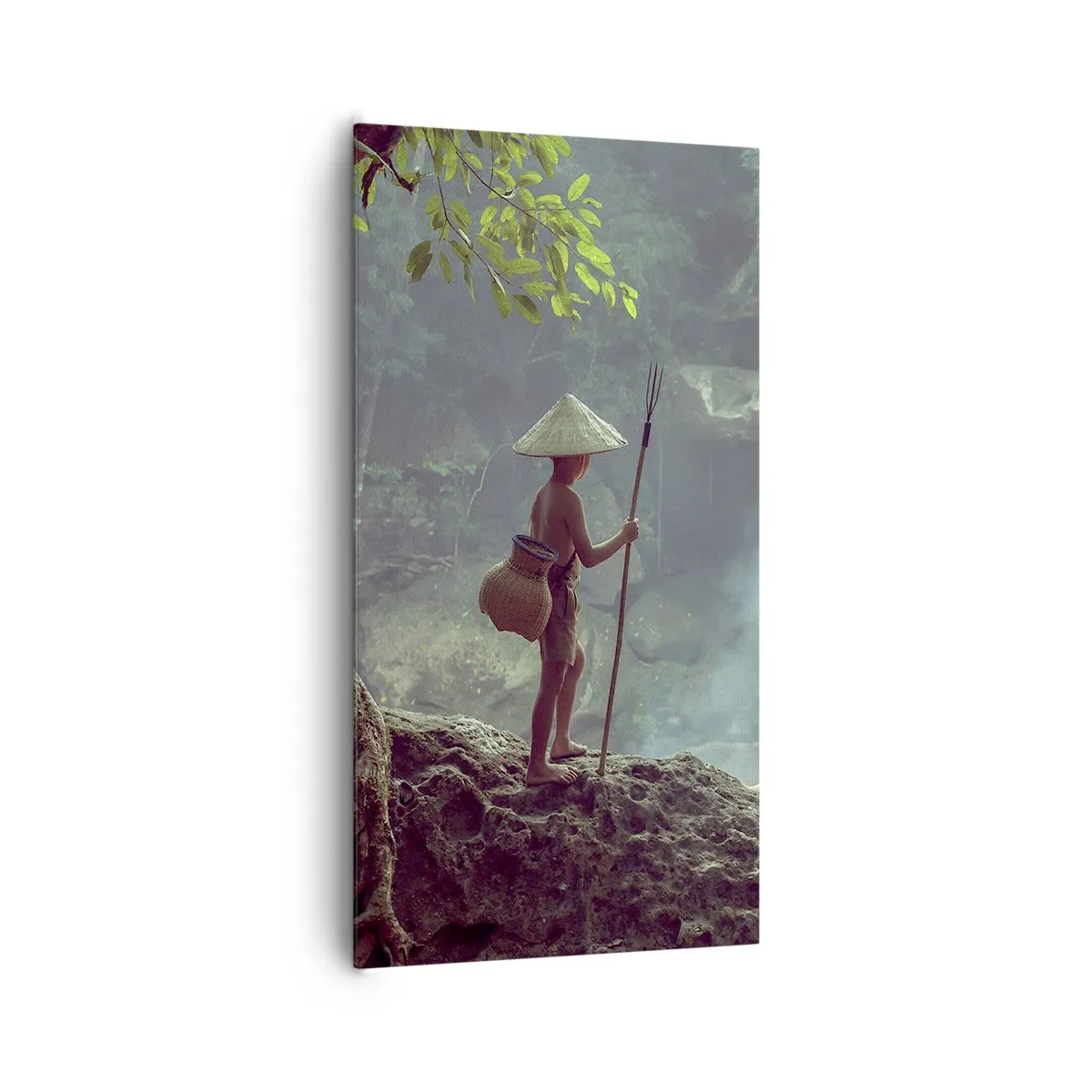 Obraz na płótnie - Zaprzyjaźniony z naturą - 65x120 cm