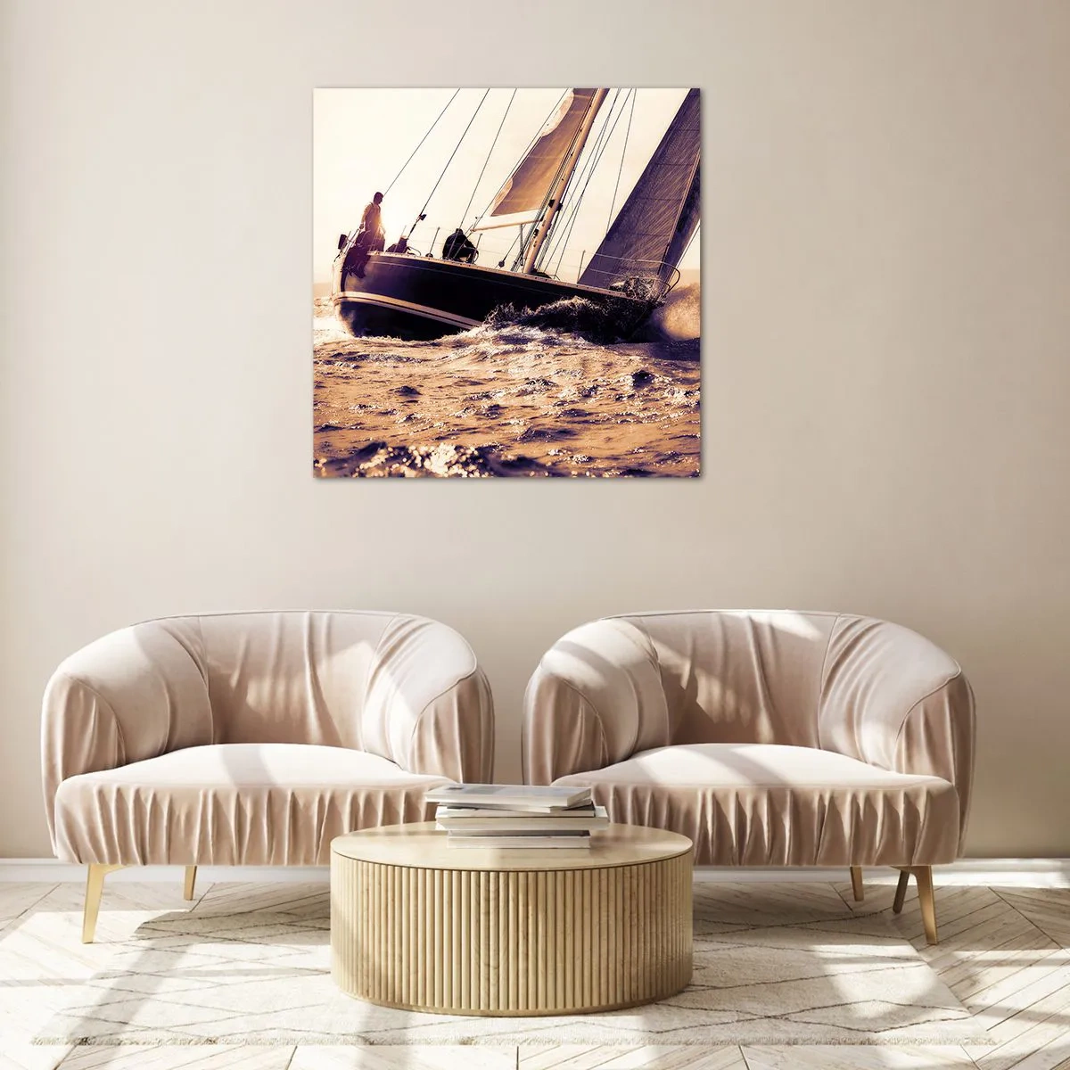 Obraz na szkle - Żeglujże, żeglarzu - 60x60 cm