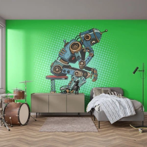 Fototapeta na wymiar Samoprzylepna Deluxe Sticker - Nad istotą bytu - Abstrakcja, Inteligentny Robot, Dla Dzieci