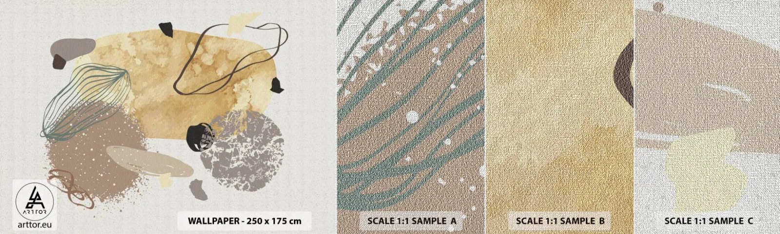 Fototapeta Próbka Premium Canvas - Plumkologia stosowana - Abstrakcja, Sztuka, Minimalizm - 100x30 cm