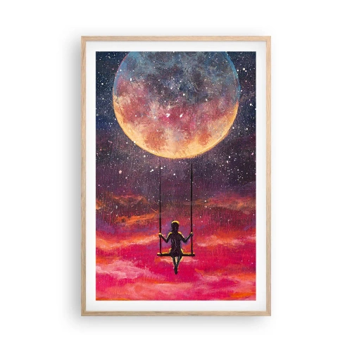 Plakat w ramie jasny dąb - Bujać w obłokach - 61x91 cm