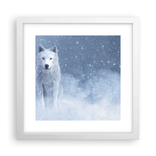 Plakat w białej ramie - W zimowym duchu - 30x30 cm