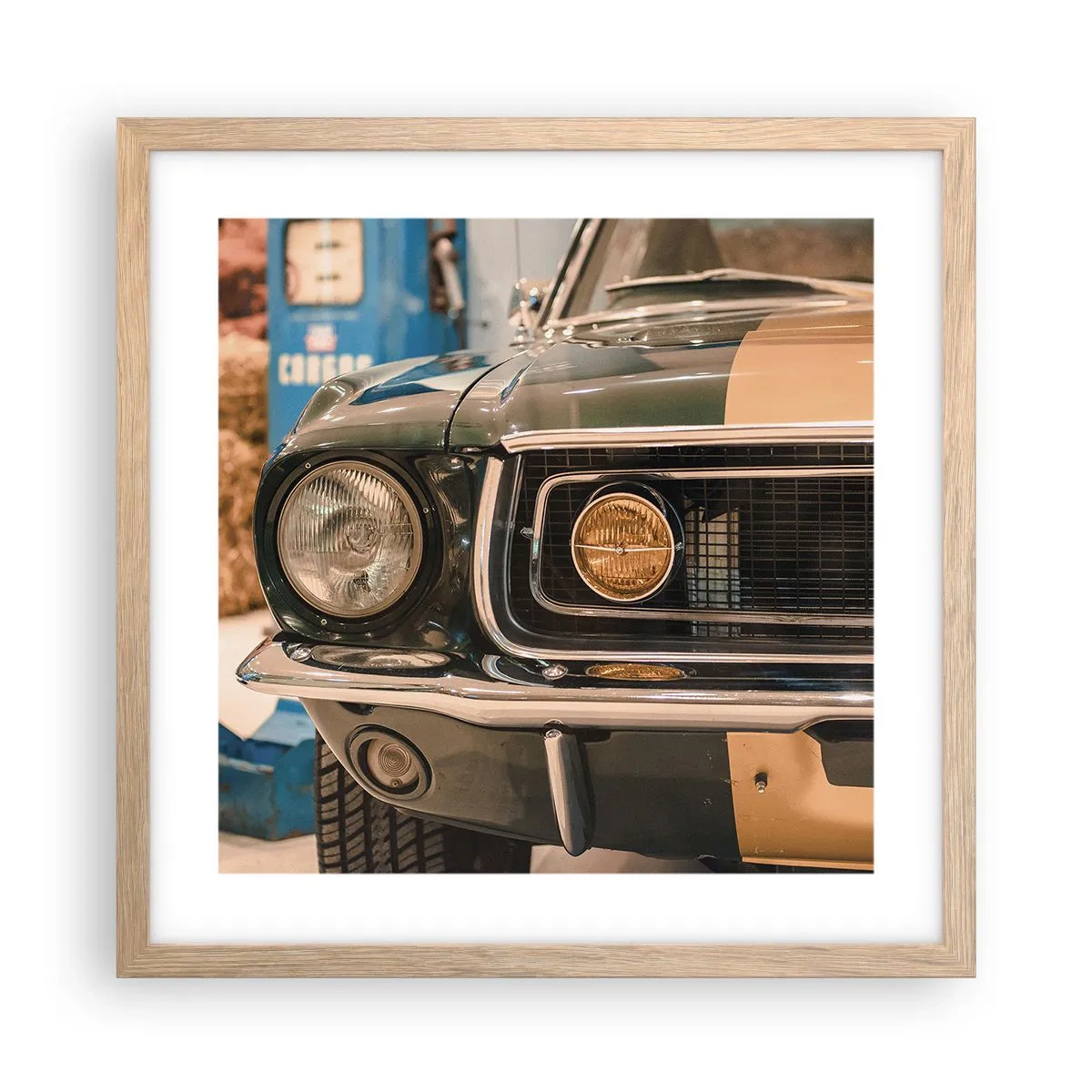 Plakat w ramie jasny dąb - Spotkanie z legendą - 40x40 cm