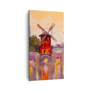 Obraz na płótnie - Paryskie ikony – Moulin Rouge - 55x100 cm