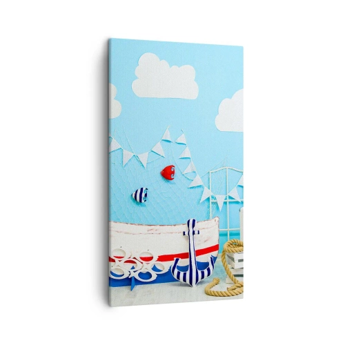 Obraz na płótnie - Dziecięca tęsknota do przygody - 45x80 cm