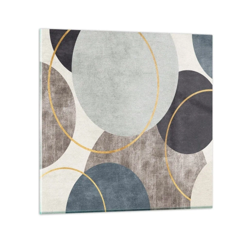 Obraz na szkle - Koło za kołem - 50x50 cm