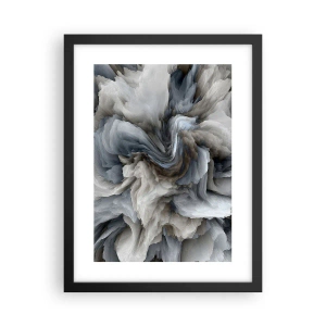 Plakat w czarnej ramie - Kamień i kwiat - 30x40 cm