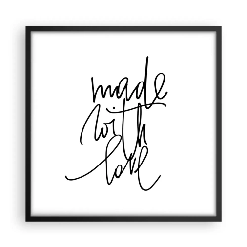 Plakat w czarnej ramie - Najlepsza marka - 50x50 cm