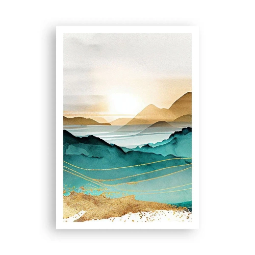 Plakat - Na granicy abstrakcji – pejzaż - 70x100 cm
