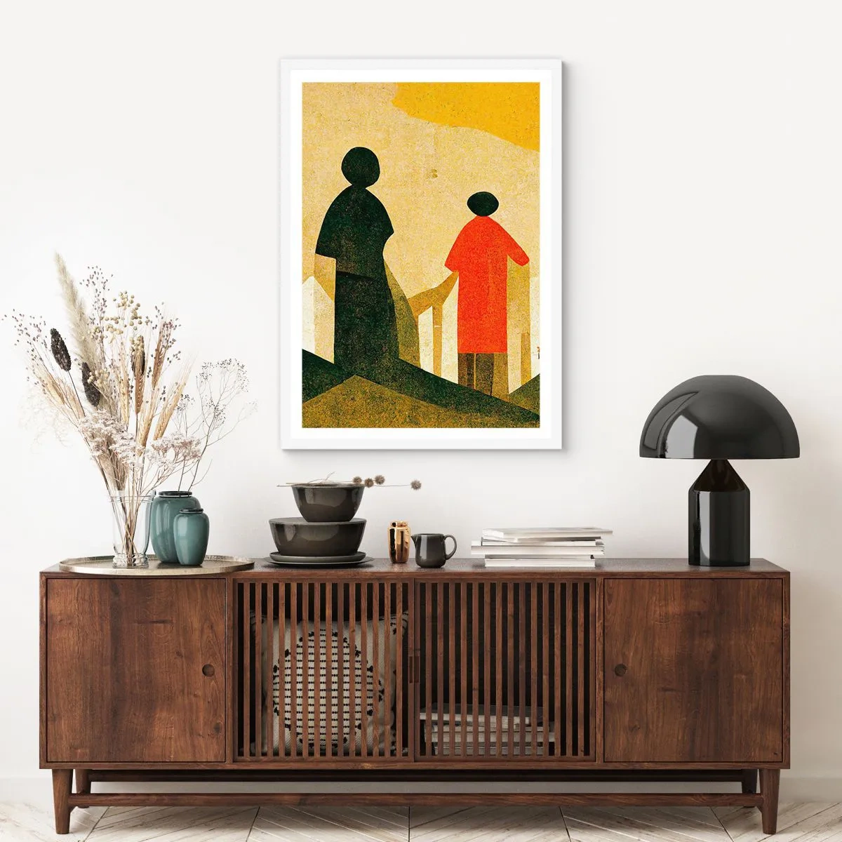 Plakat w białej ramie - Jeszcze daleka droga - 50x70 cm