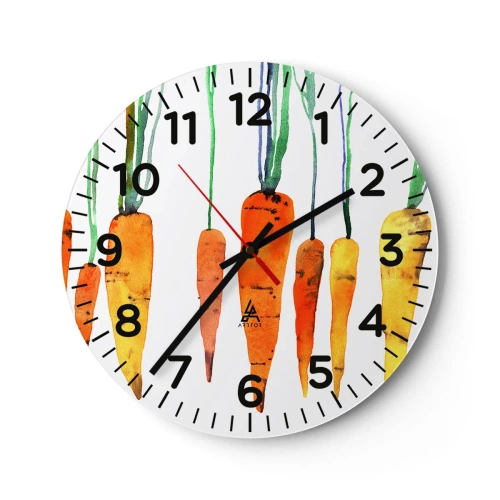 Zegar ścienny - Uroda zwyczajności - 30x30 cm