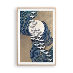 Plakat w ramie jasny dąb - Wolność, wędrówka, wspólnota - 61x91 cm