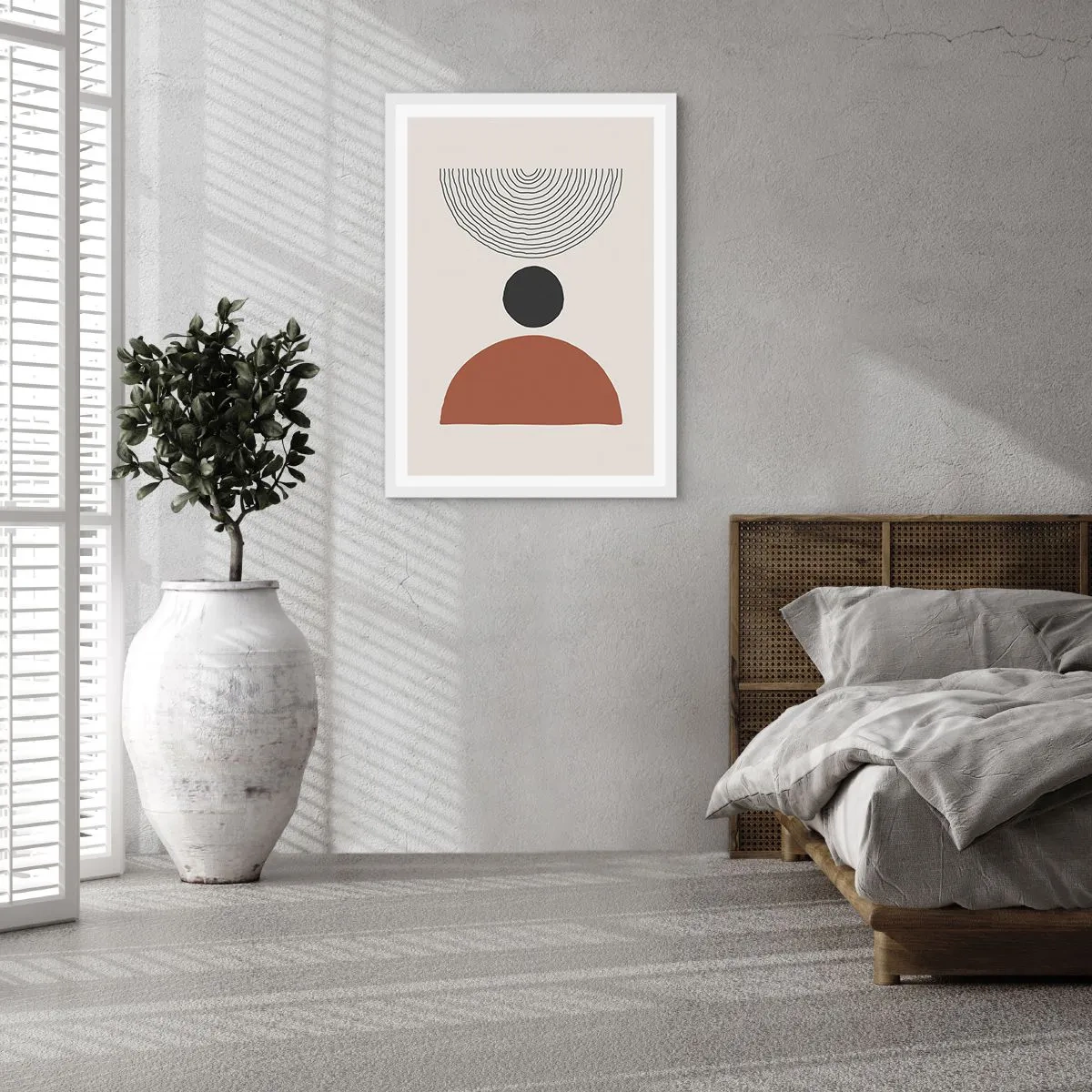 Plakat w białej ramie - W centrum uwagi - 50x70 cm