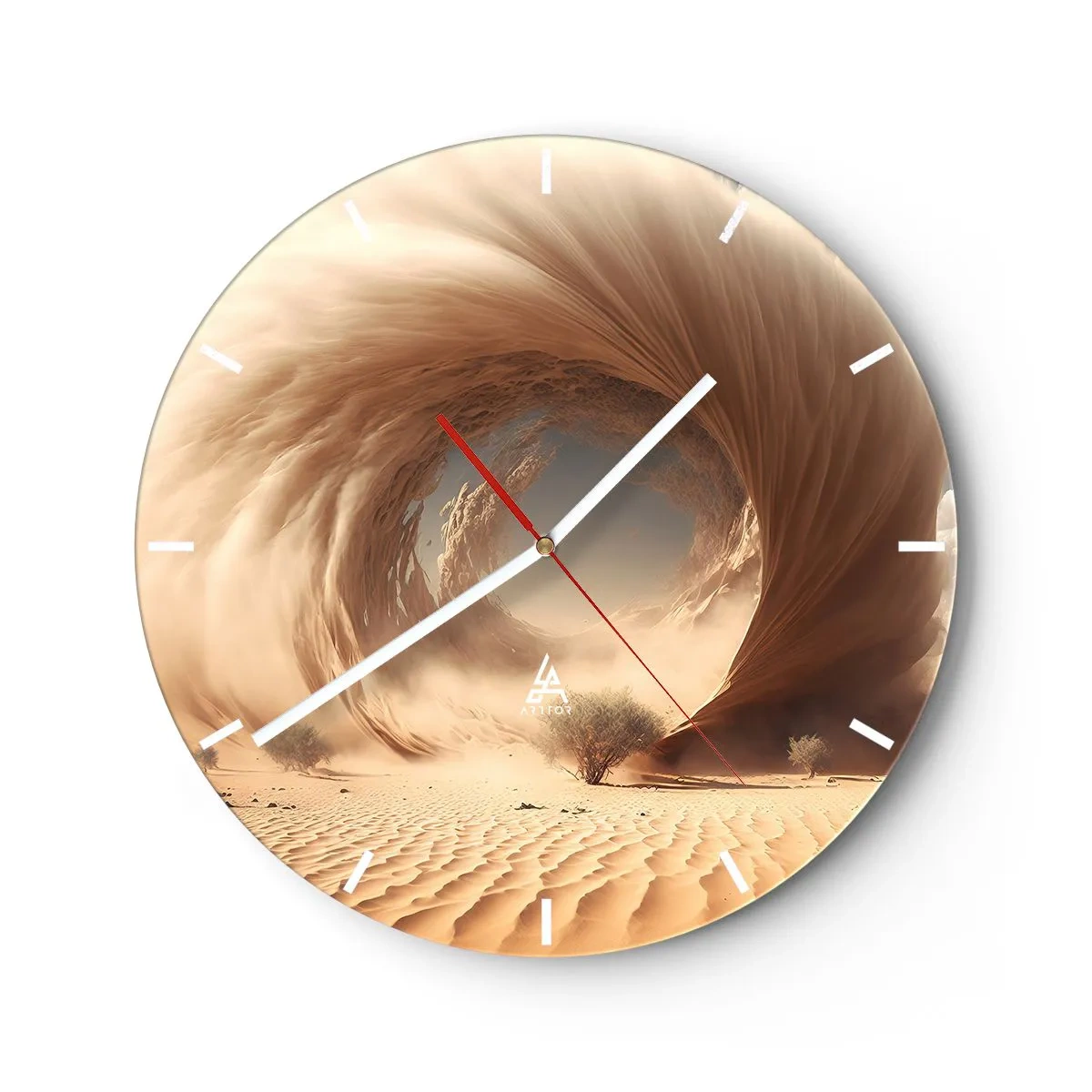 Zegar ścienny - Otwarty portal - 40x40 cm