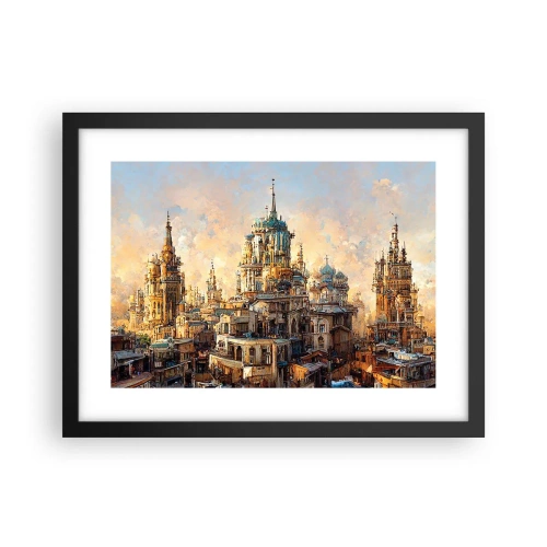 Plakat w czarnej ramie - Miasto miast - 40x30 cm