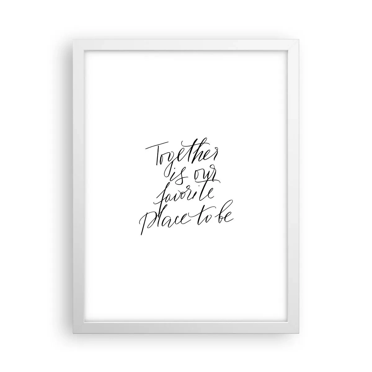 Plakat w białej ramie - Też to czujesz? - 30x40 cm