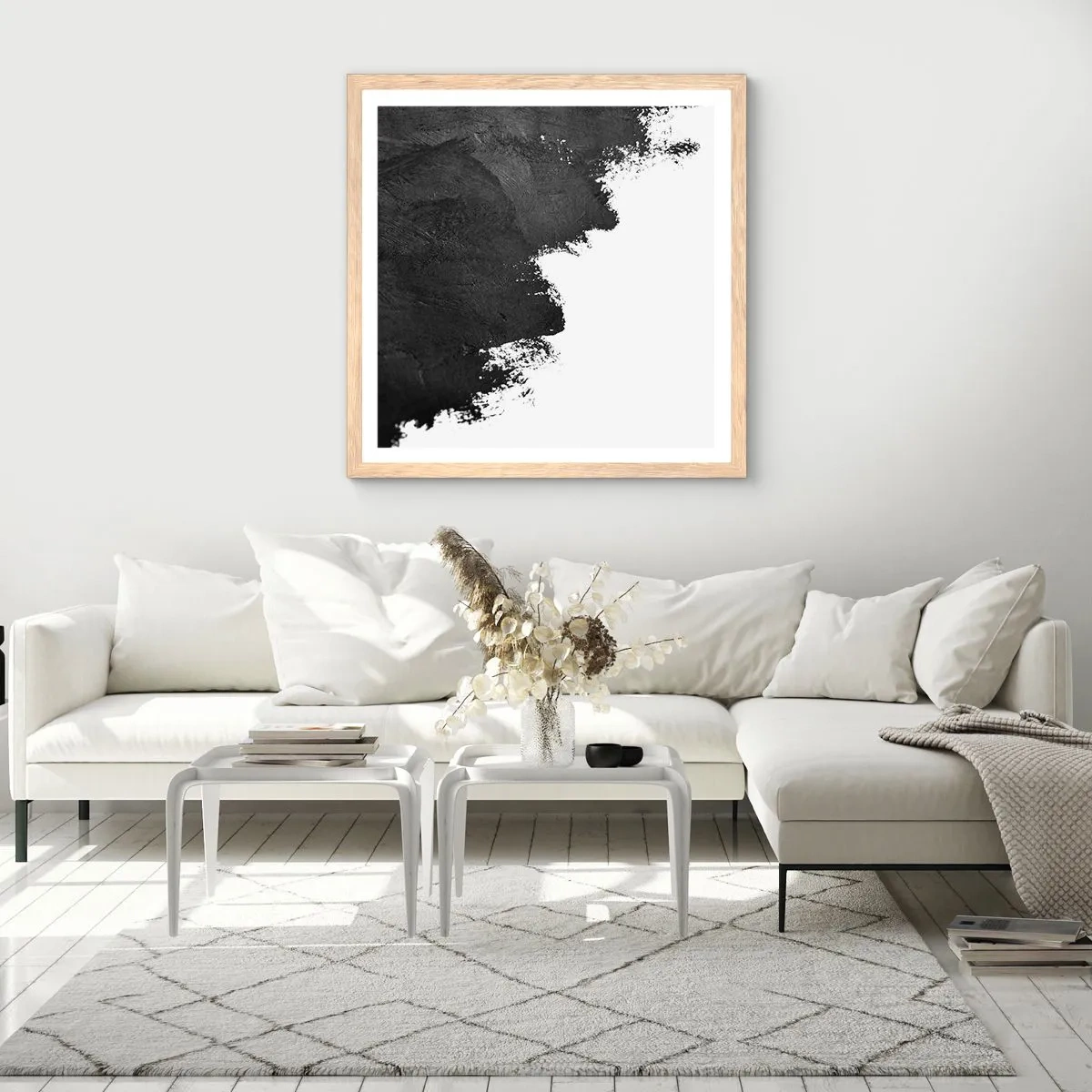 Plakat w ramie jasny dąb - Żywioły: ziemia - 40x40 cm