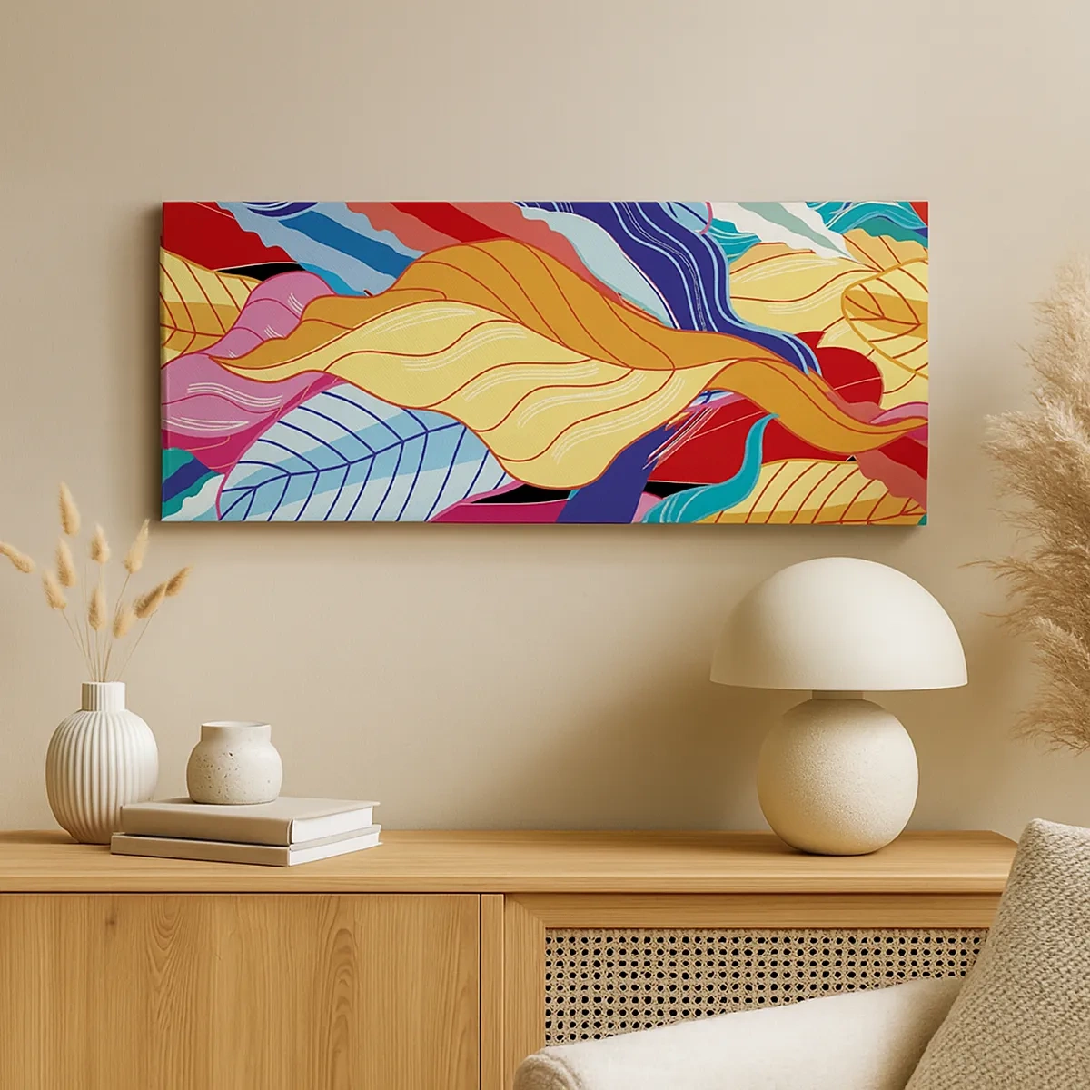 Obraz na płótnie - Kolorowy bałagan - 30x30 cm