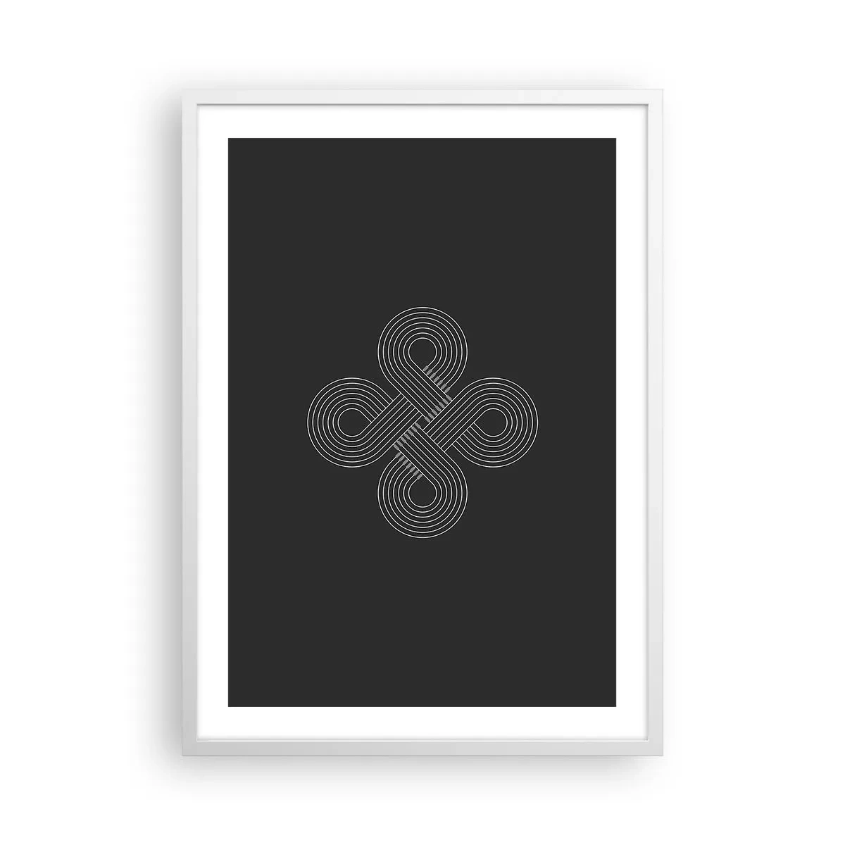 Plakat w białej ramie - W duchu celtyckim - 50x70 cm