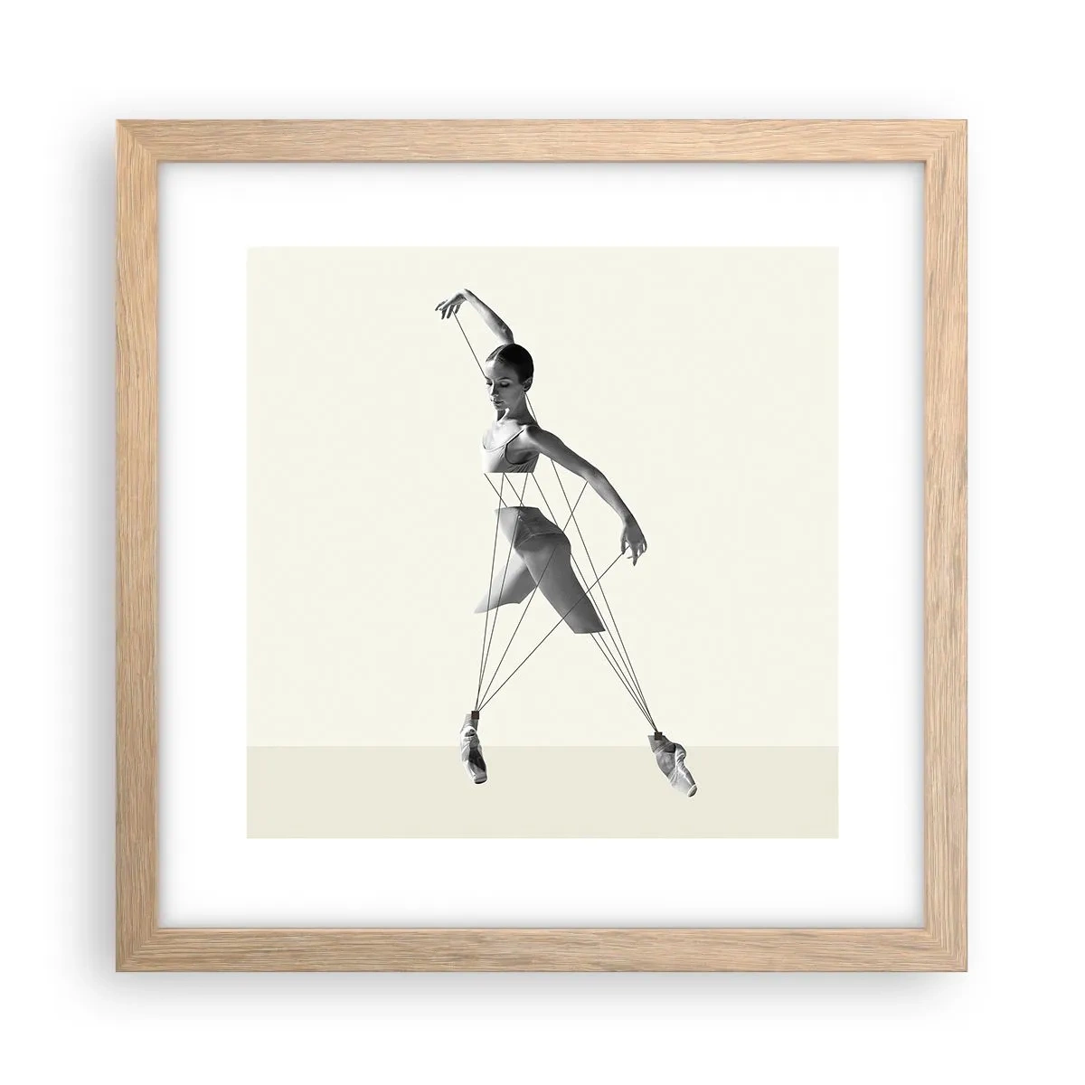 Plakat w ramie jasny dąb - W teatrze świata - 30x30 cm